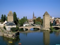 Обои для рабочего стола - Petite France District, Strasbourg, Alsace, France