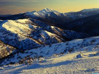     - Sunrise on Mount Feathertop, Alpine National Park, Victoria, Australia