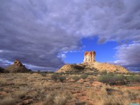     - Sandstone Tower, Chambers Pillar Historical Reserve, Northern Territory, Australia