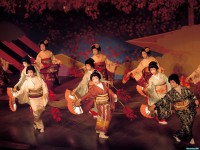Обои для рабочего стола - Kamogawa Odori, Kyoto, Japan