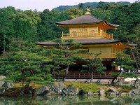 Обои для рабочего стола - Kinkakuji Temple, Kyoto, Japan